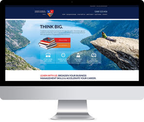 National College of Business Management website design