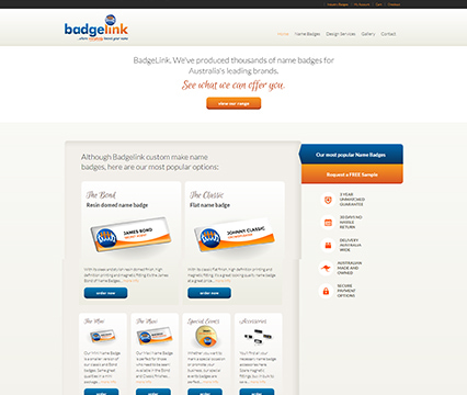 BadgeLink Web Design