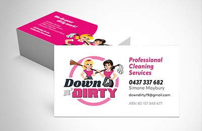 Down and Dirty Business Card Design by Fisse Design