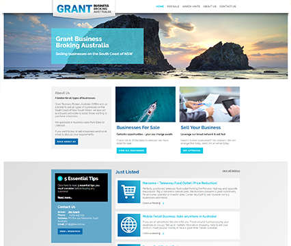 Grant Business Broking Web Design