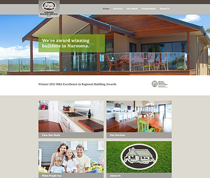 Narooma Building Services Web Design