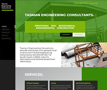 Tasman Engineering Consultants Web Design
