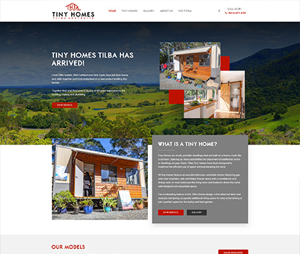 Tiny Homes Tilba Australia Web Design